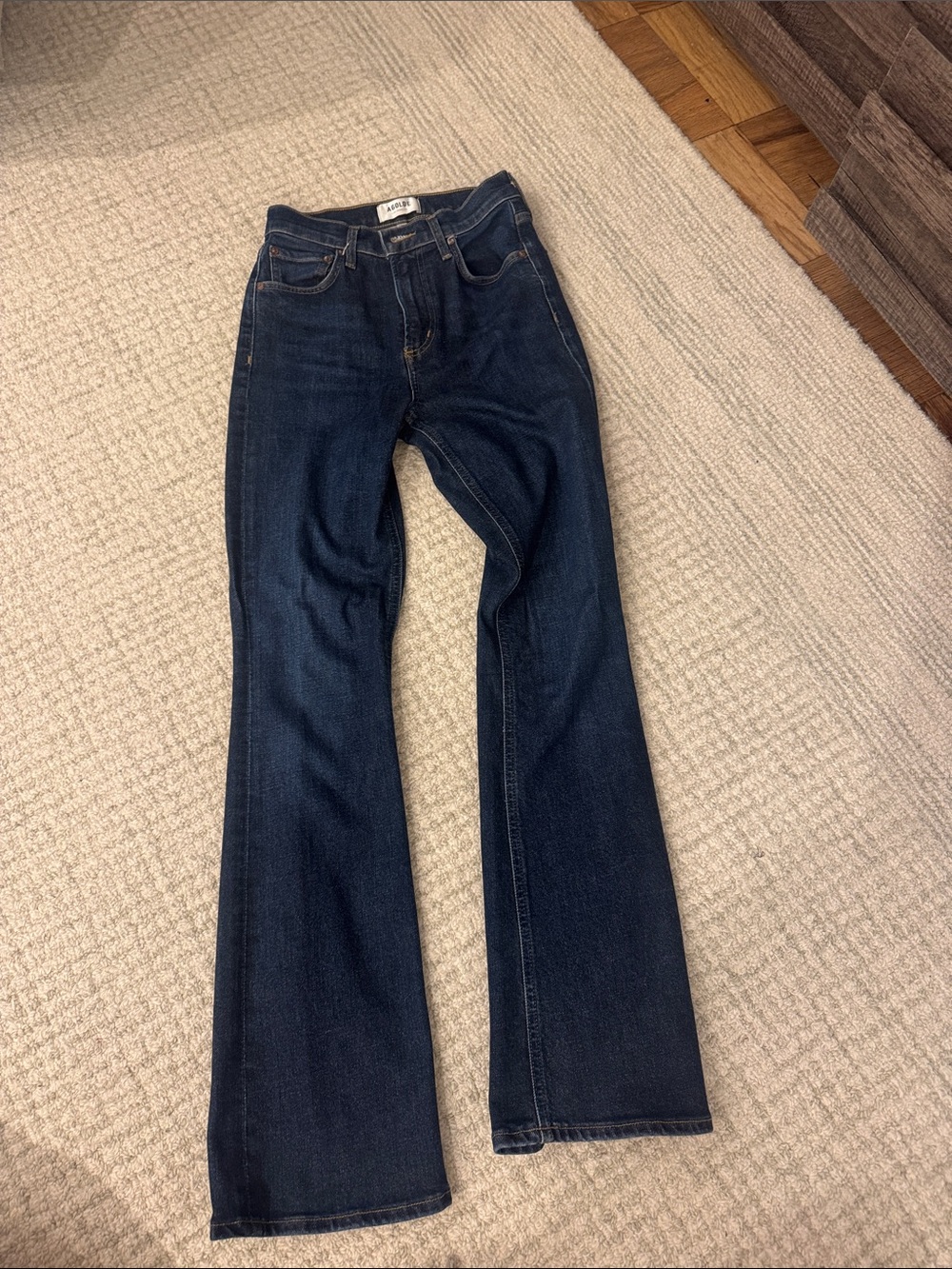 AGOLDE Deep Indigo Flare Jeans